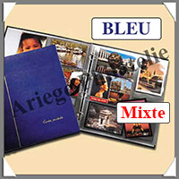 Album MIXTE pour CPA ou CPM - BLEU - Standard - AVEC 15 Feuilles (2000-1)