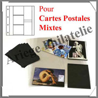 Reliure MIXTE pour CPA ou CPM - NOIRE - Standard - Reliure VIDE (2002-4)