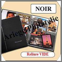 Reliure MIXTE pour CPA ou CPM - NOIRE - Standard - Reliure VIDE (2002-4)