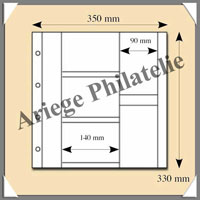 Feuilles 20071 - Pour CPA - MIXTES - Blanches (20071)