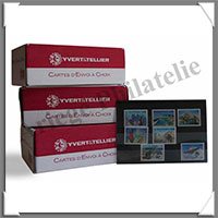 CARTES de CLASSEMENT - 158x110 mm - Carton Noir - 3 Bandes - AVEC Protection (2029)