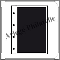 Pages INITIA Plastique Noir - INITIA 1 - 1 Poche : 195x262 mm - Paquet de 10 Pages (24402)