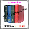 Reliure FUTURA Classique - ROUGE - Reliure avec Etui  (2750-6) Yvert et Tellier