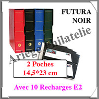 Reliure FUTURA - PACK avec 10 Recharges E2 - Reliure avec Etui  (27520)