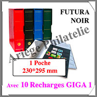 Reliure FUTURA - PACK avec 10 Recharges GIGA 1 - Reliure avec Etui  (27587)