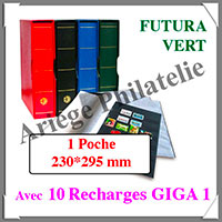 Reliure FUTURA - PACK avec 10 Recharges GIGA 1 - Reliure avec Etui  (27587)