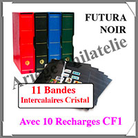 Reliure FUTURA - PACK avec 10 Recharges CF1 - Reliure avec Etui  (27590)