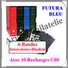 Reliure FUTURA - PACK avec 10 Recharges C80 - Reliure avec Etui  (27592) Yvert et Tellier