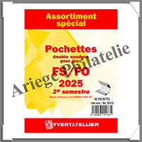 FRANCE - Pochettes YVERT (Hawid) - Ann�e 2025 - 2�me Semestre - Pour Timbres Courants (301133)