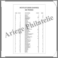 BAUDOT - CATALOGUE des LOSANGES Petits et Gros CHIFFRES de FRANCE - 1852  1876 (9241)